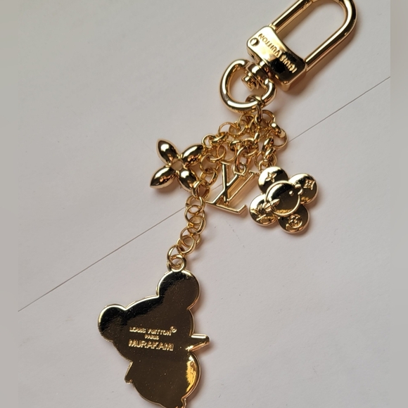Fashion Gold and Multicolor Bear Key Holder - Picture 2 of 4